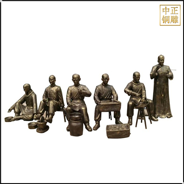 各種中醫(yī)文化銅雕塑