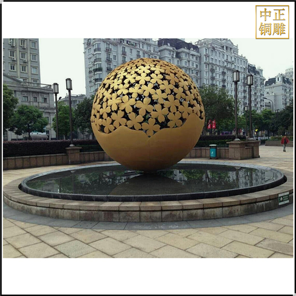 小區廣場風水球銅雕塑