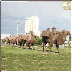 大型銅狼仰天吼叫銅雕塑