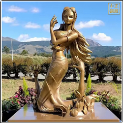 大型美女銅雕塑